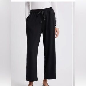 CASLON Nordstrom Ankle Wide Leg Sweatpants Black XS